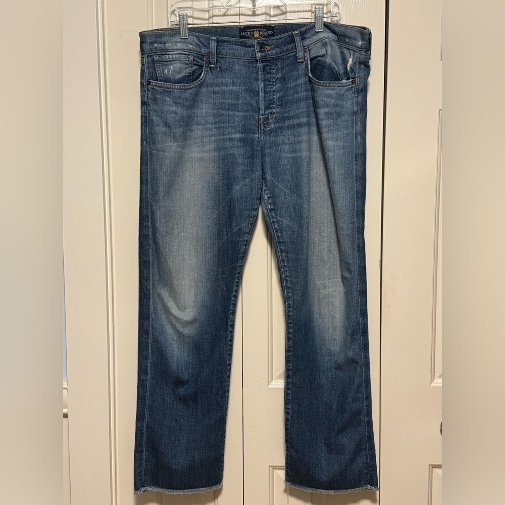 Lucky vintage boyfriend distressed jeans